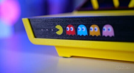 The illuminated front panel is one of the most appealing elements of this revised console